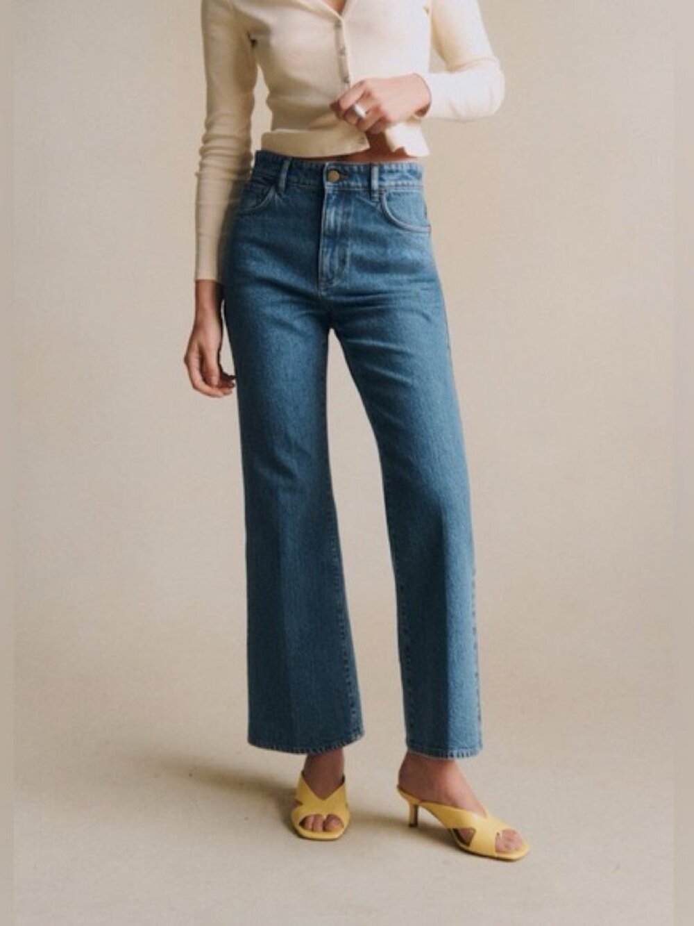 Sézane Le Flare Jeans in Bleu